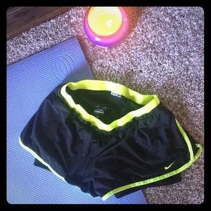Nike workout shorts with under spanx size m.